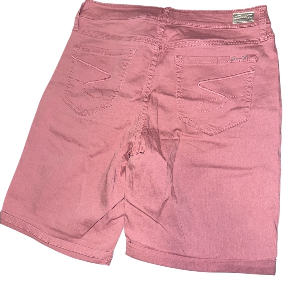 Seven7 Pink High-waist Shorts - Picture 5 of 5